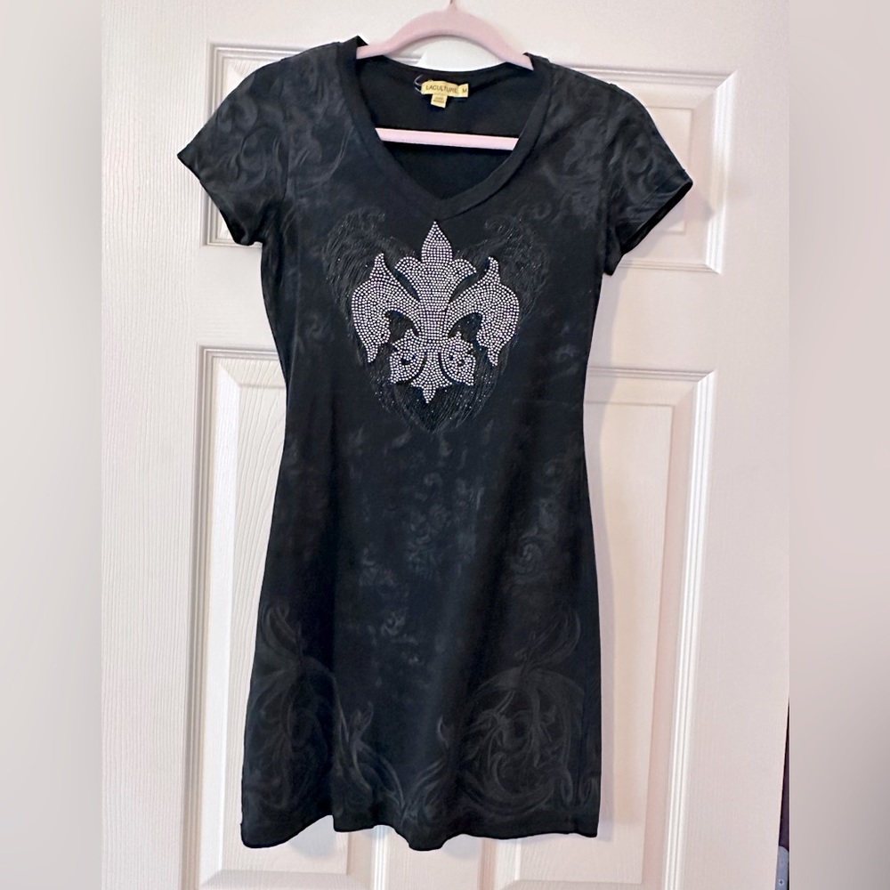 T shirt dress with bling!